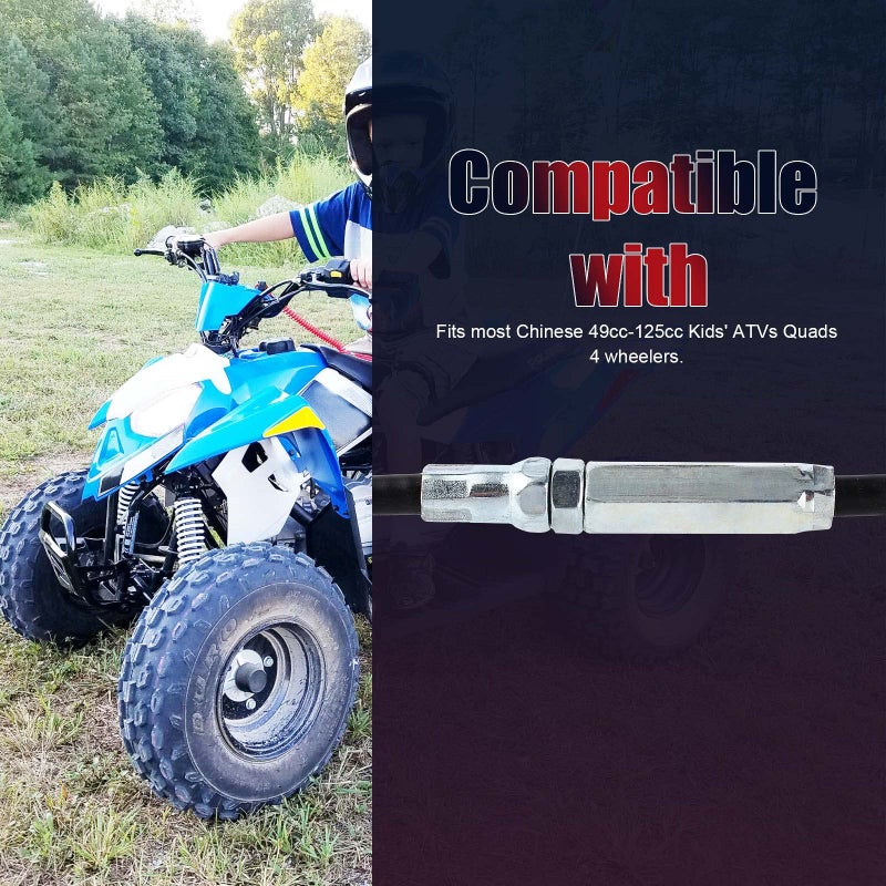 QAZAKY كابل دواسة الوقود QAZAKY بطول 31 بوصة لـ 49cc 50cc 70cc 90cc 110cc 125cc ATV للأطفال رباعي العجلات دراجة ميني بيت ترابية TaoTao Kazuma Buyang Coolsport Roketa Sunl Baja Kymco - Image 5